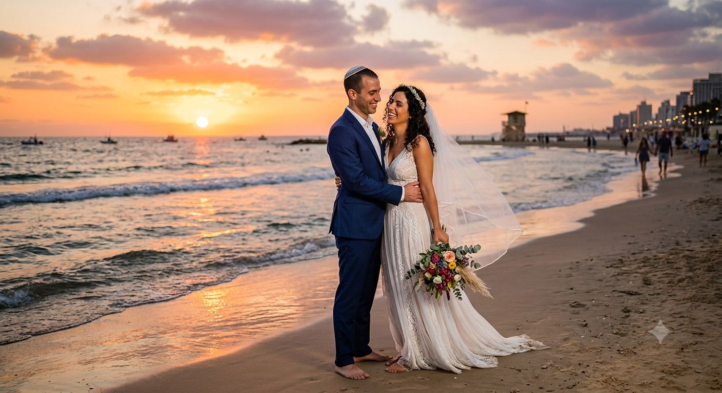 זוג ישראלי מאושר שמצא אהבה דרך שירות השידוכים לב אל לב